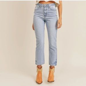 Super high rise girlfriend jean